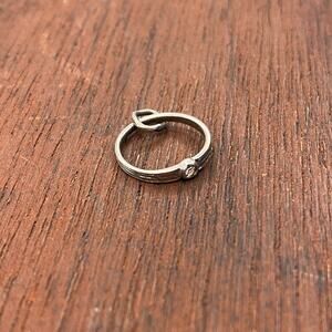 Vintage 925 Sterling Silver Art Deco Baby Ring Small Pendant Bracelet Charm